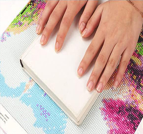 Press Gently On The Completed Canvas